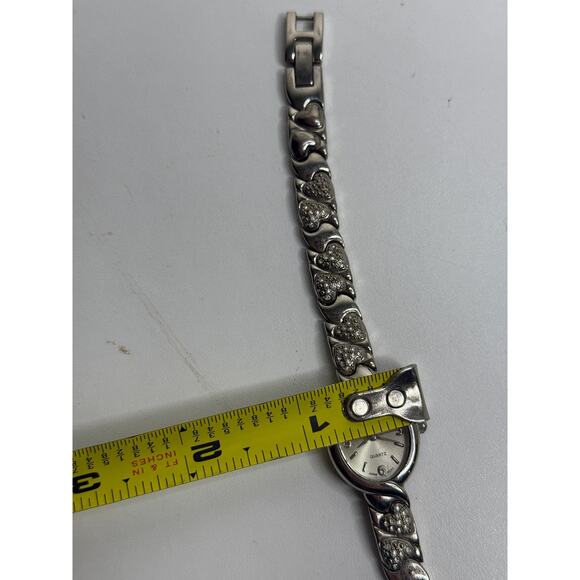 Vintage Silver Hearts Ladies Wrist watch - Picture 7 of 10